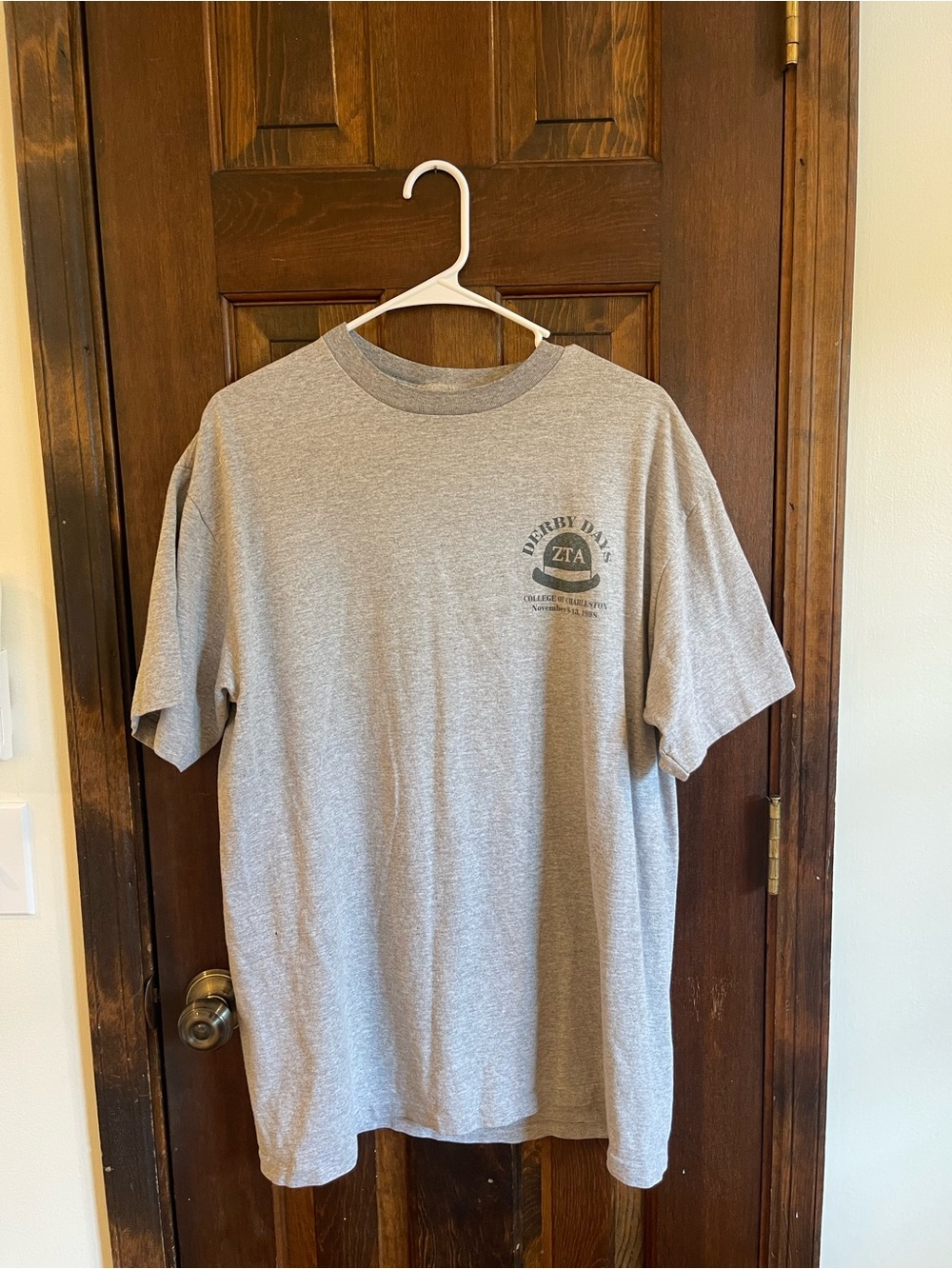 Vintage 1998 Derby Days ZTA College of Charleston Sz XL Single Stitch